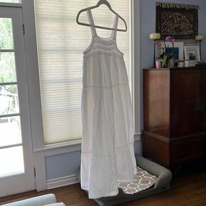 White cotton summer dress